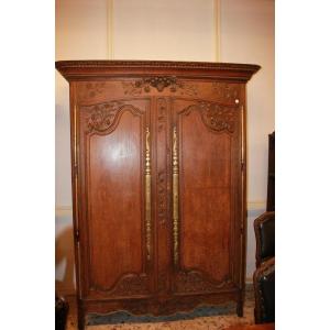 Armadio Provenzale in Legno di Rovere XVIII secolo