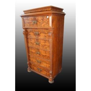 Bellissimo secretaire Nord Europa, della seconda metà del 1800, stile Biedermeier