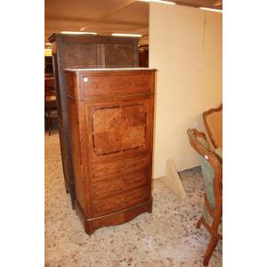 Secretaire stile Transizione del 1800 riccamente Intarsiato