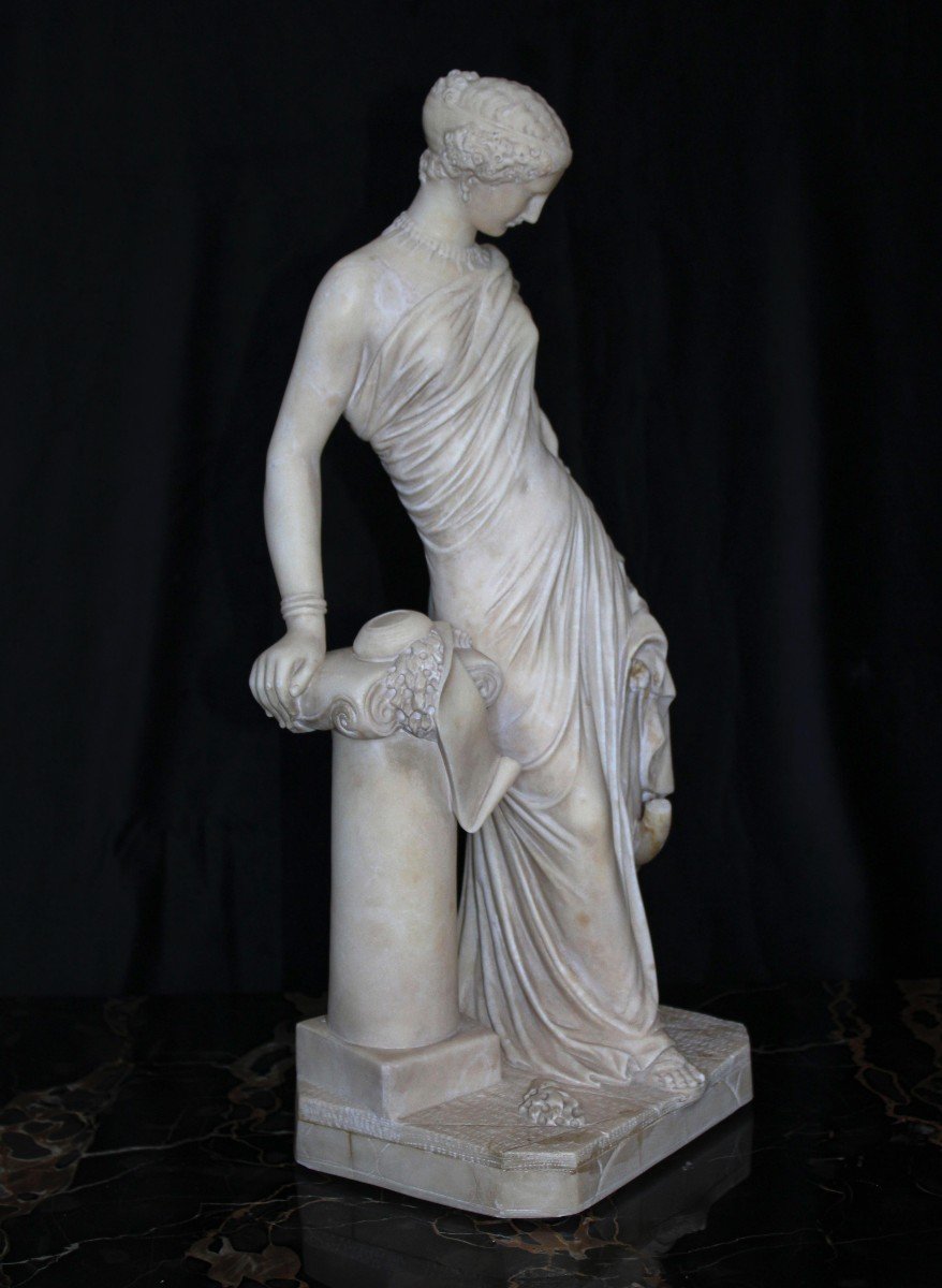 Statua raffigurante una poetessa greca Marmo -photo-4