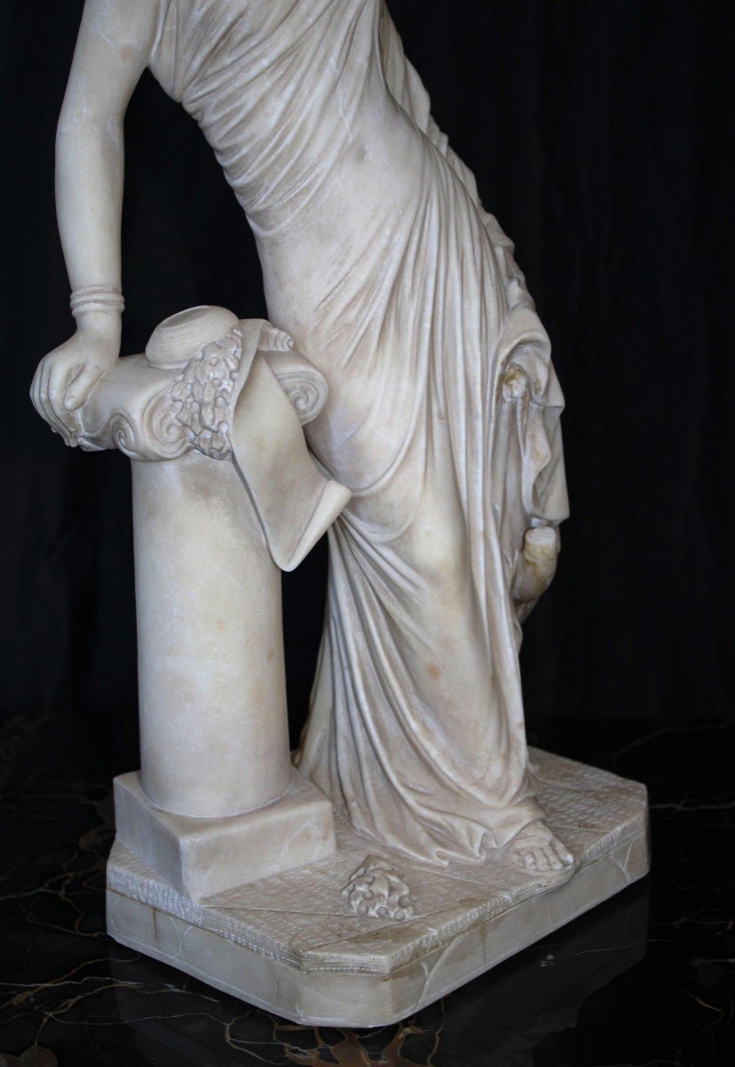 Statua raffigurante una poetessa greca Marmo -photo-2