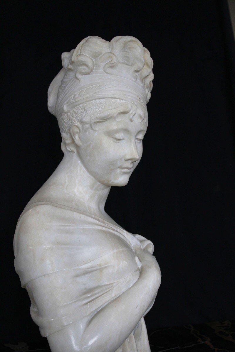 Busto raffigurante Madame Récamier Marmo -photo-4