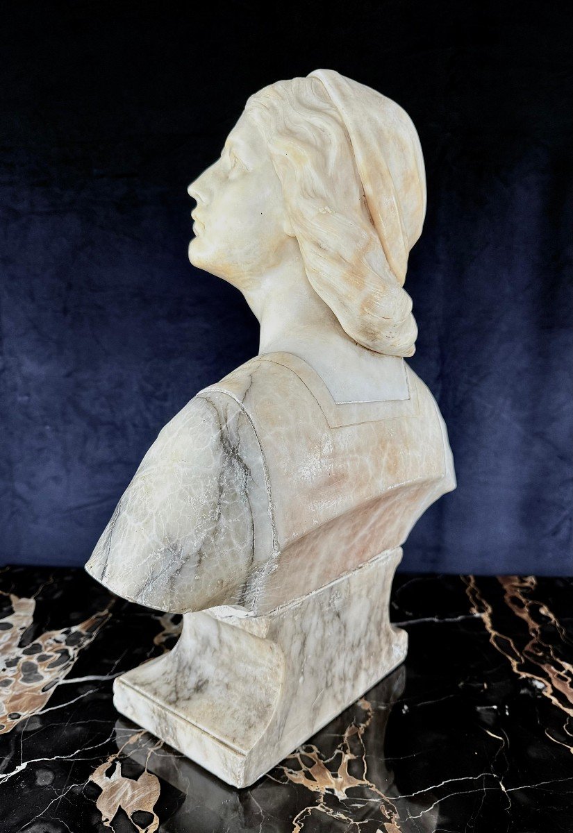 Busto raffigurante Giovanna D'arco Marmo-photo-5