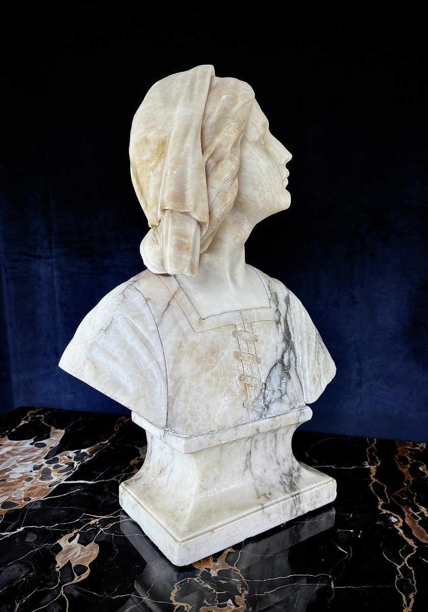 Busto raffigurante Giovanna D'arco Marmo-photo-6