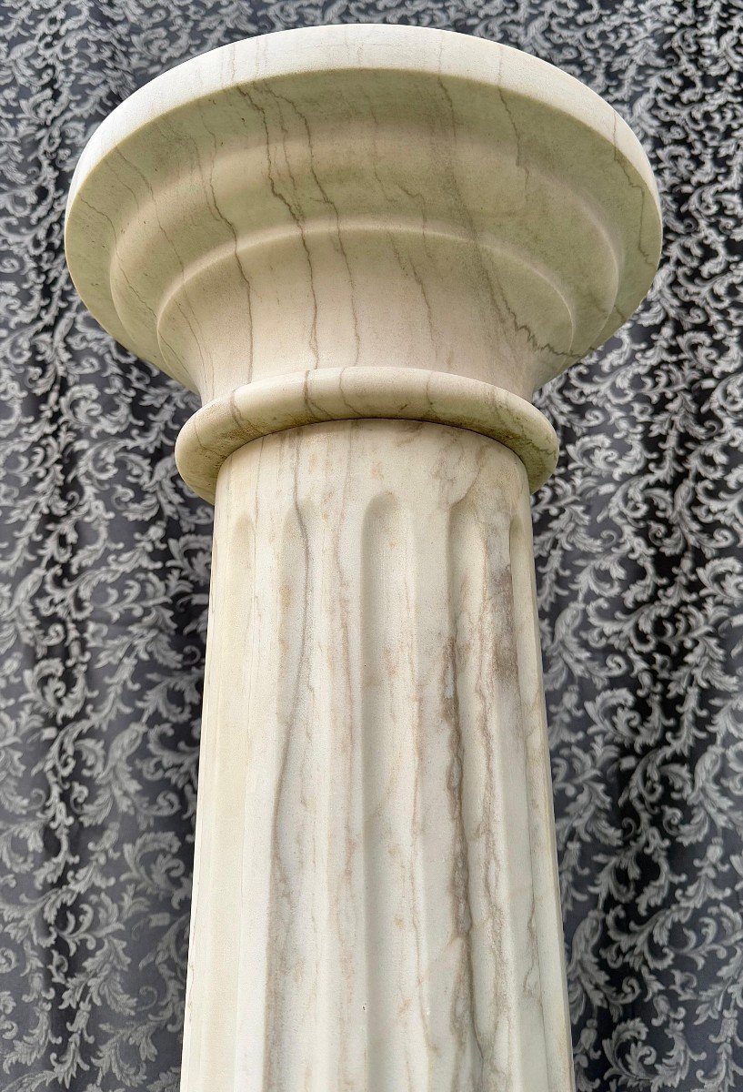 Colonna Grande Speciale in Marmo Bianco Statuario CARRARA, Pezzo Straordinario-photo-4