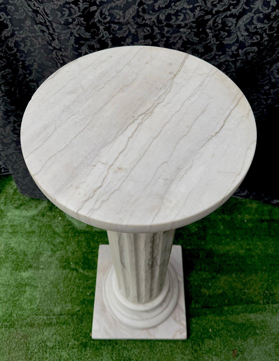 Colonna Grande Speciale in Marmo Bianco Statuario CARRARA, Pezzo Straordinario-photo-6