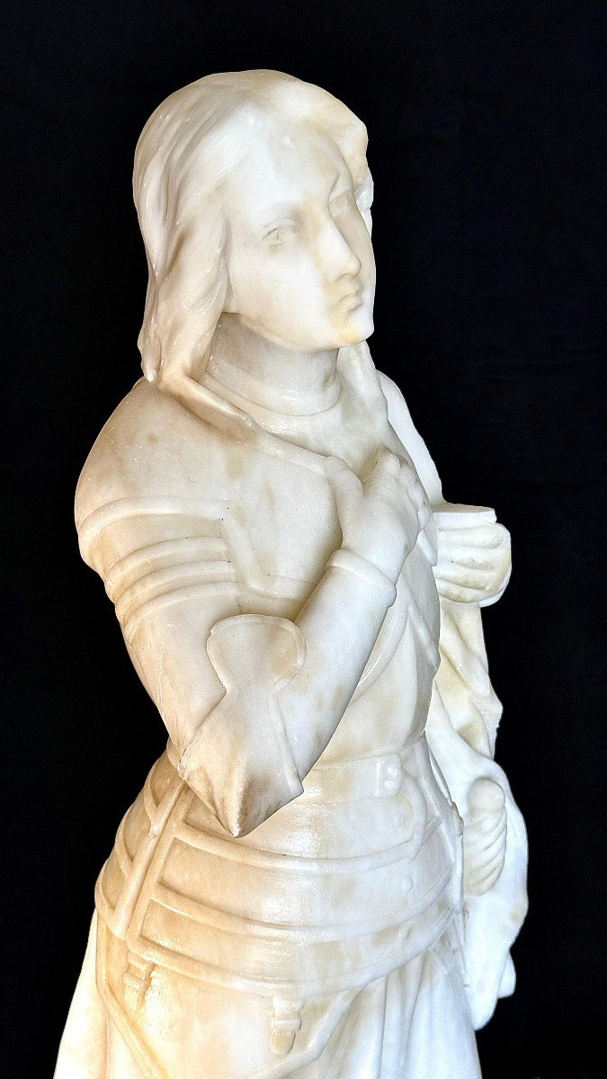 Grande Statua raffigurante Giovanna D'arco Marmo-photo-1