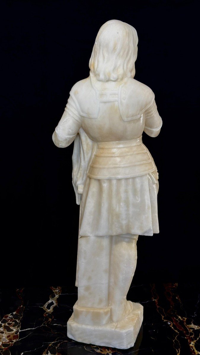 Grande Statua raffigurante Giovanna D'arco Marmo-photo-2