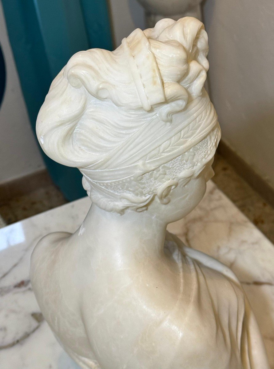 Busto Madame Recamier Marmo -photo-4