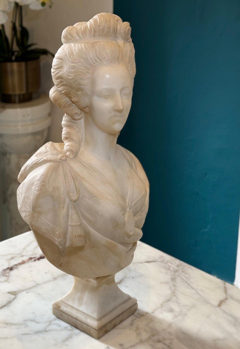 Busto Maria Antonietta Marmo Carrara -photo-4