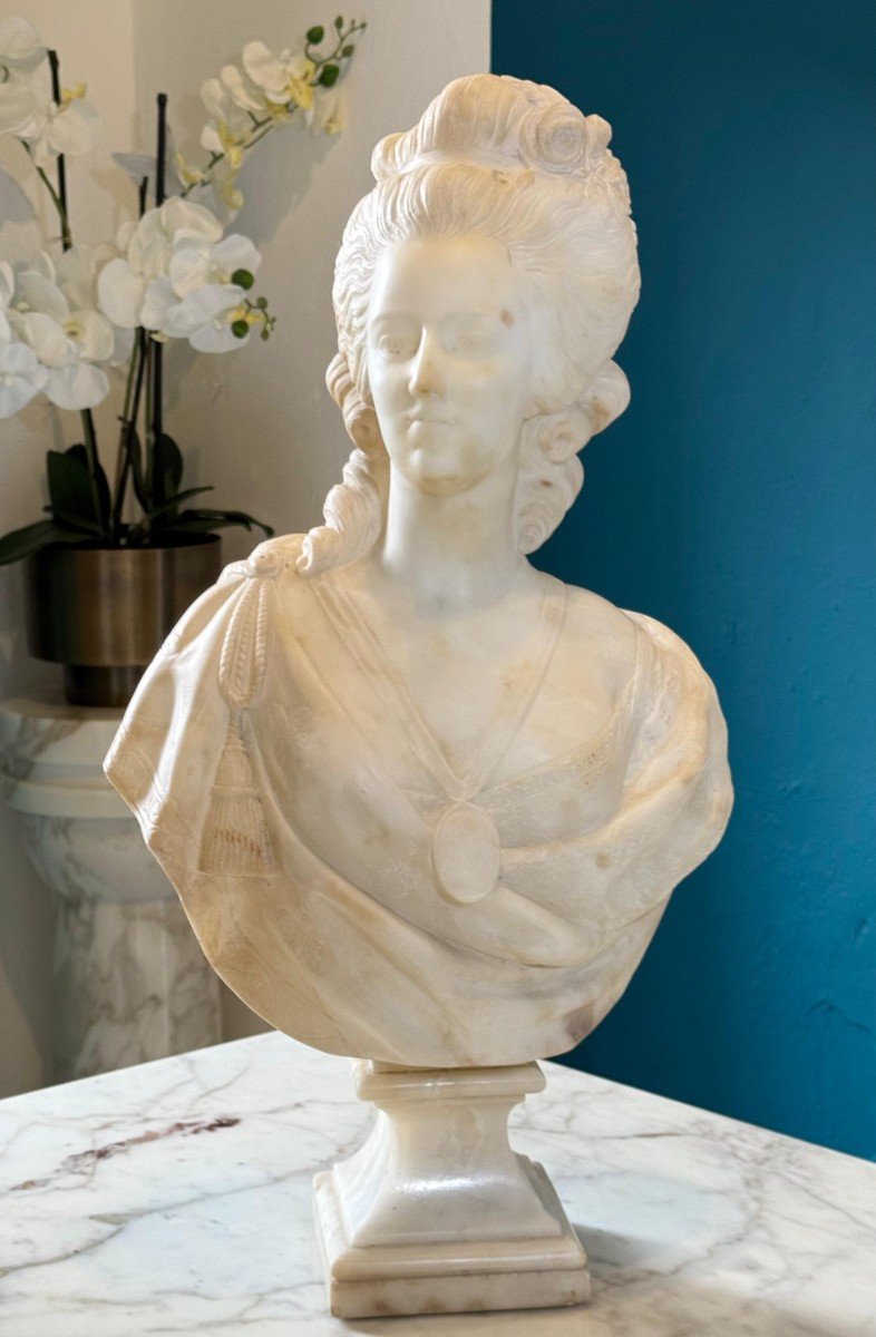 Busto Maria Antonietta Marmo Carrara -photo-8