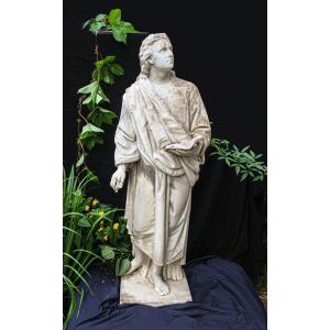 Grande ed Esclusiva Statua raffigurante un Filoso in Marmo Bianco statuario di Carrara 