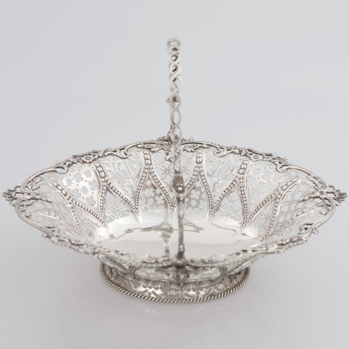 Cesto in argento sterling Regina Vittoria, James Aldridge, Londra, 1853-photo-2