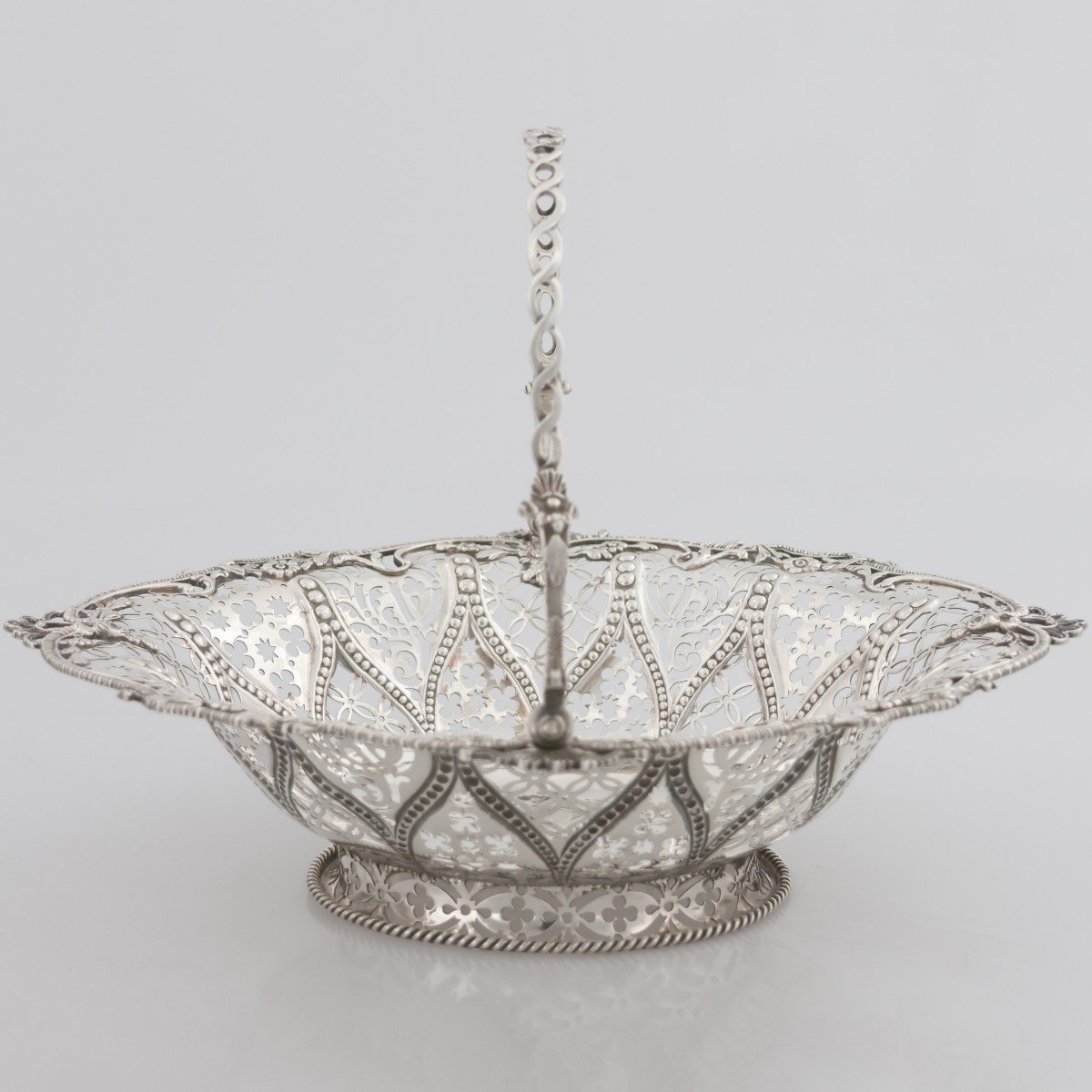 Cesto in argento sterling Regina Vittoria, James Aldridge, Londra, 1853-photo-3