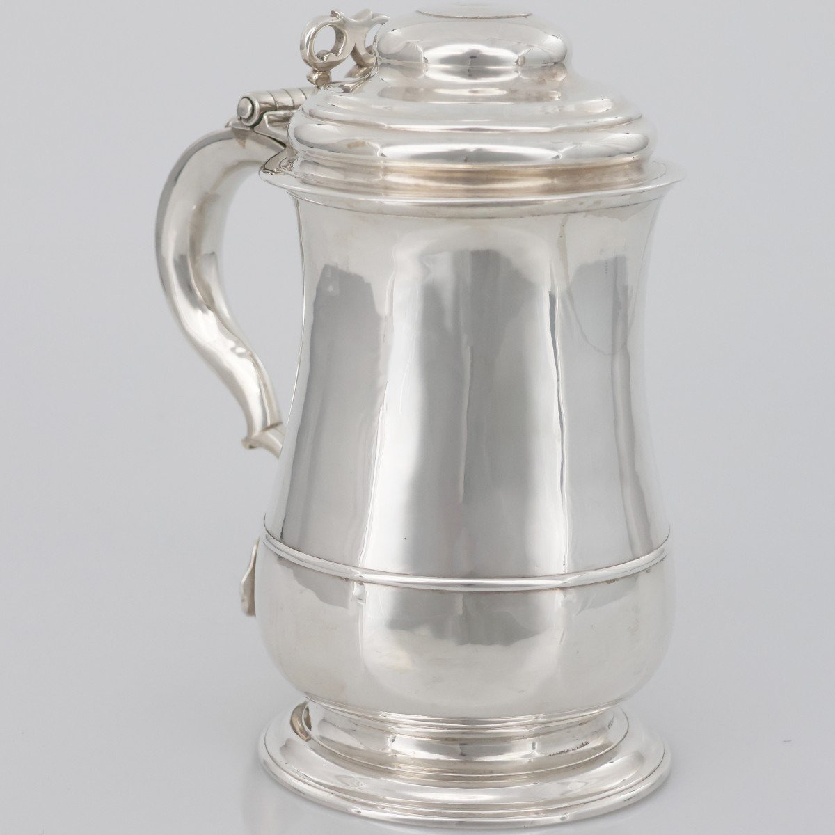 Tankard in argento sterling Giorgio II, William Dalton, Newcastle, 1747-photo-2