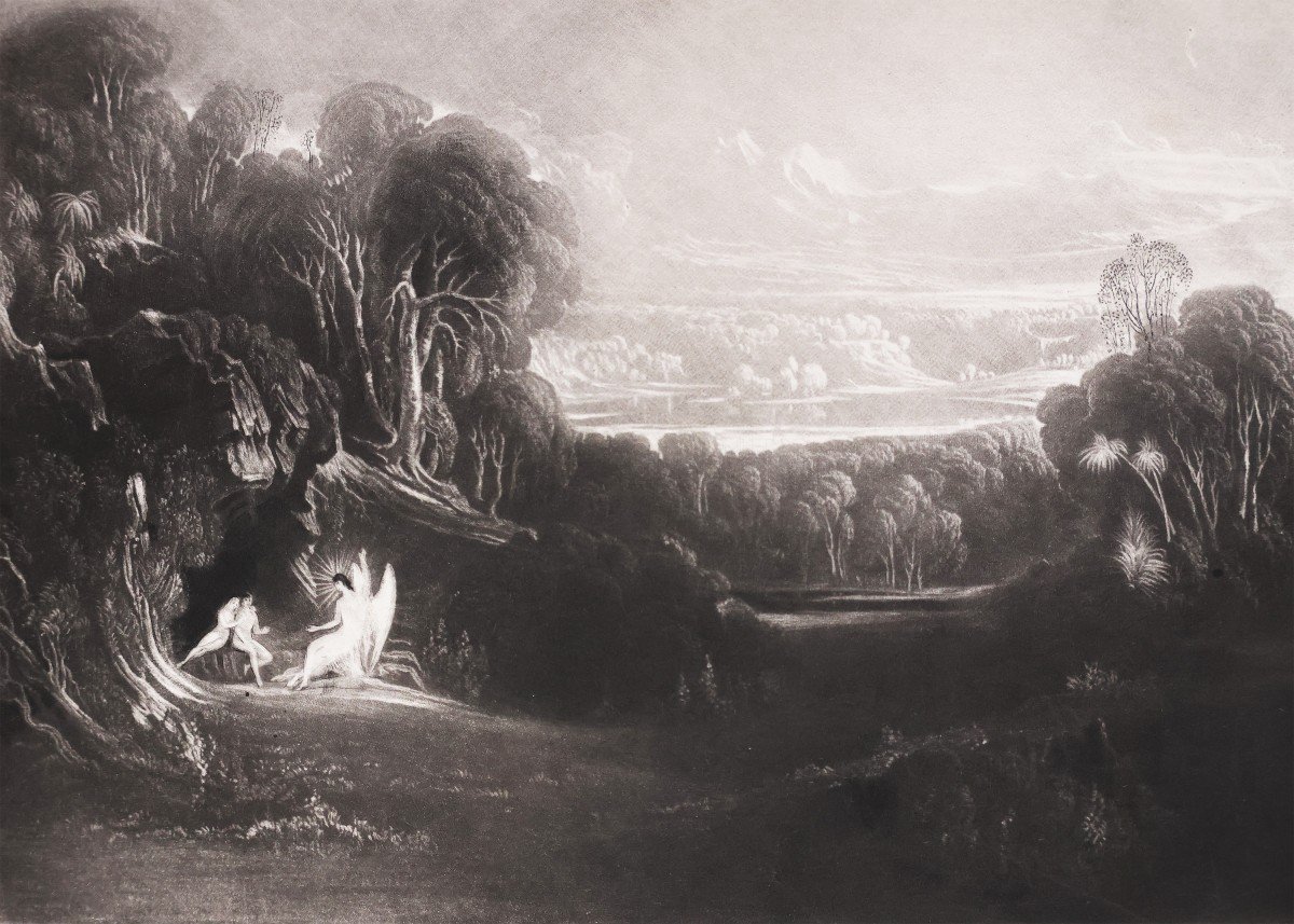 Milton John. The paradise lost with illustrations by John Martin. Stewart and Murray.. 1850-photo-3