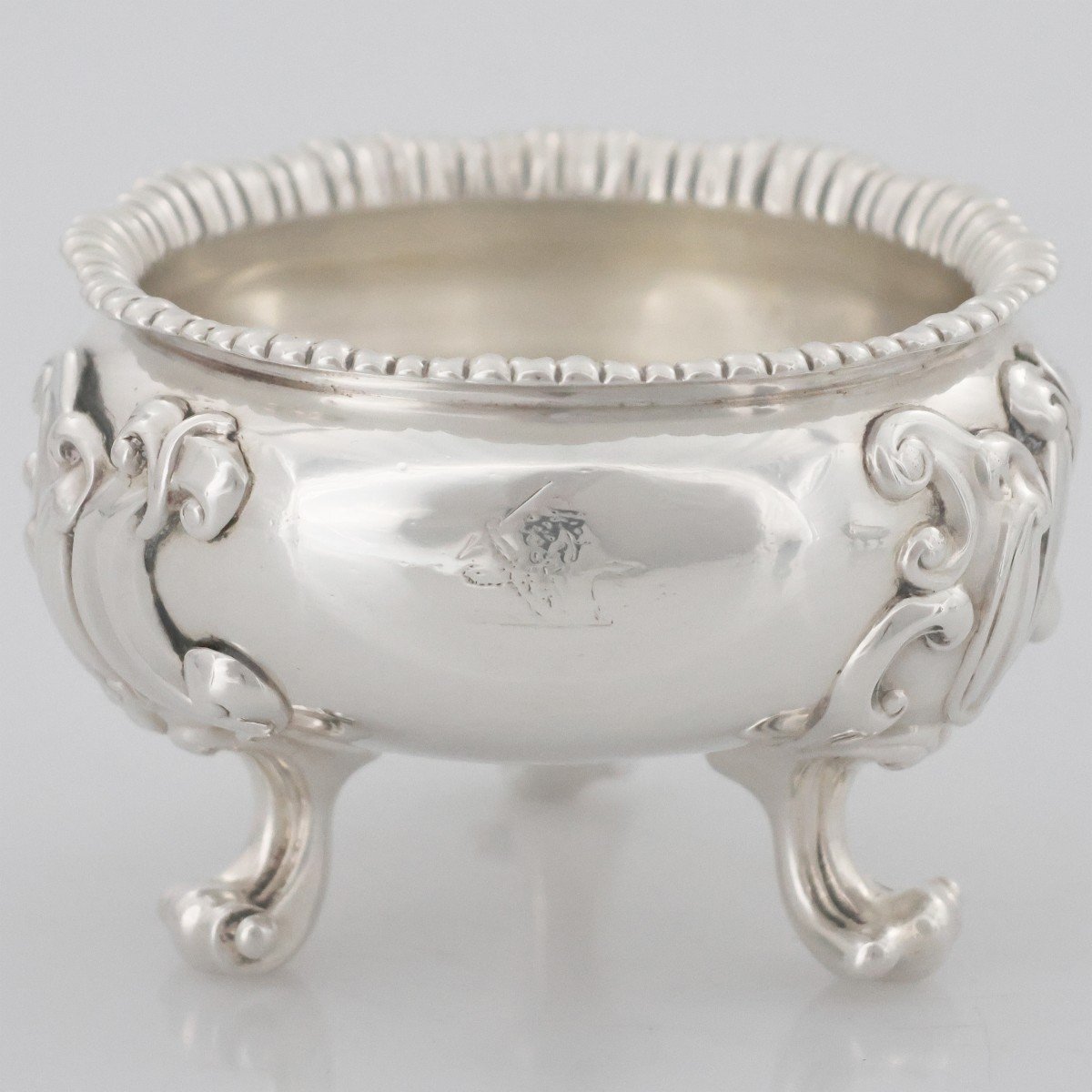 Coppia di saliere in argento sterling Giorgio IV, Paul Storr, Londra, 1820-photo-2