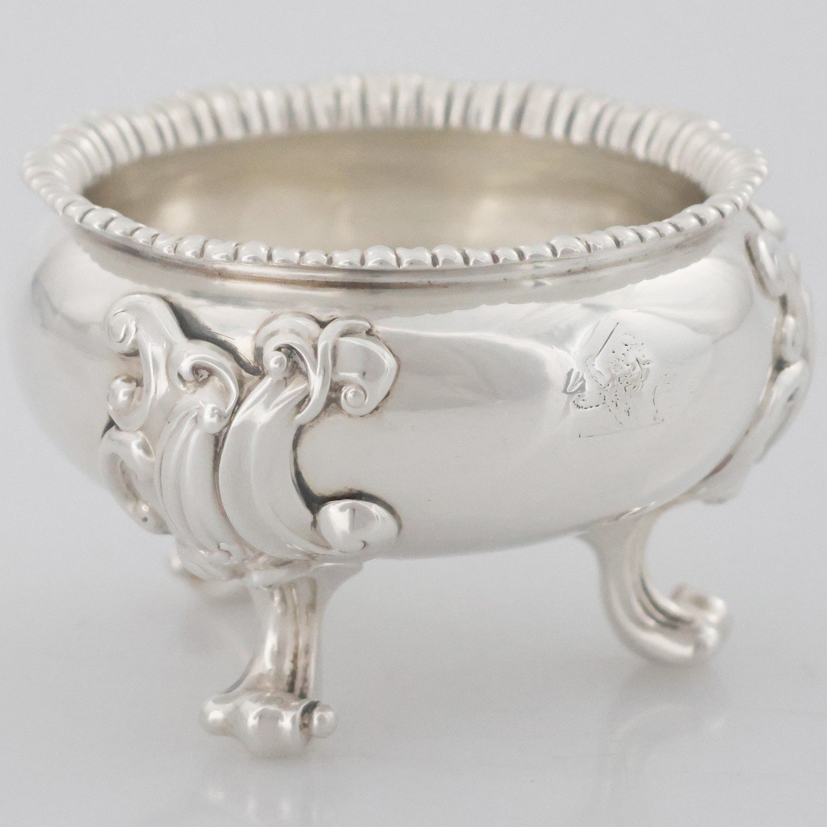 Coppia di saliere in argento sterling Giorgio IV, Paul Storr, Londra, 1820-photo-3