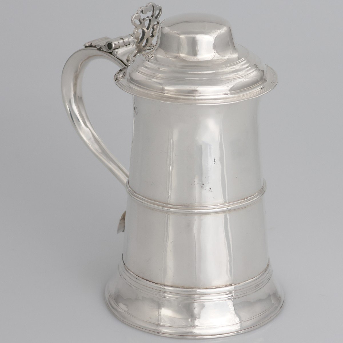 Tankard in argento sterling Giorgio III, Peter & Ann Bateman, Londra, 1791-photo-2