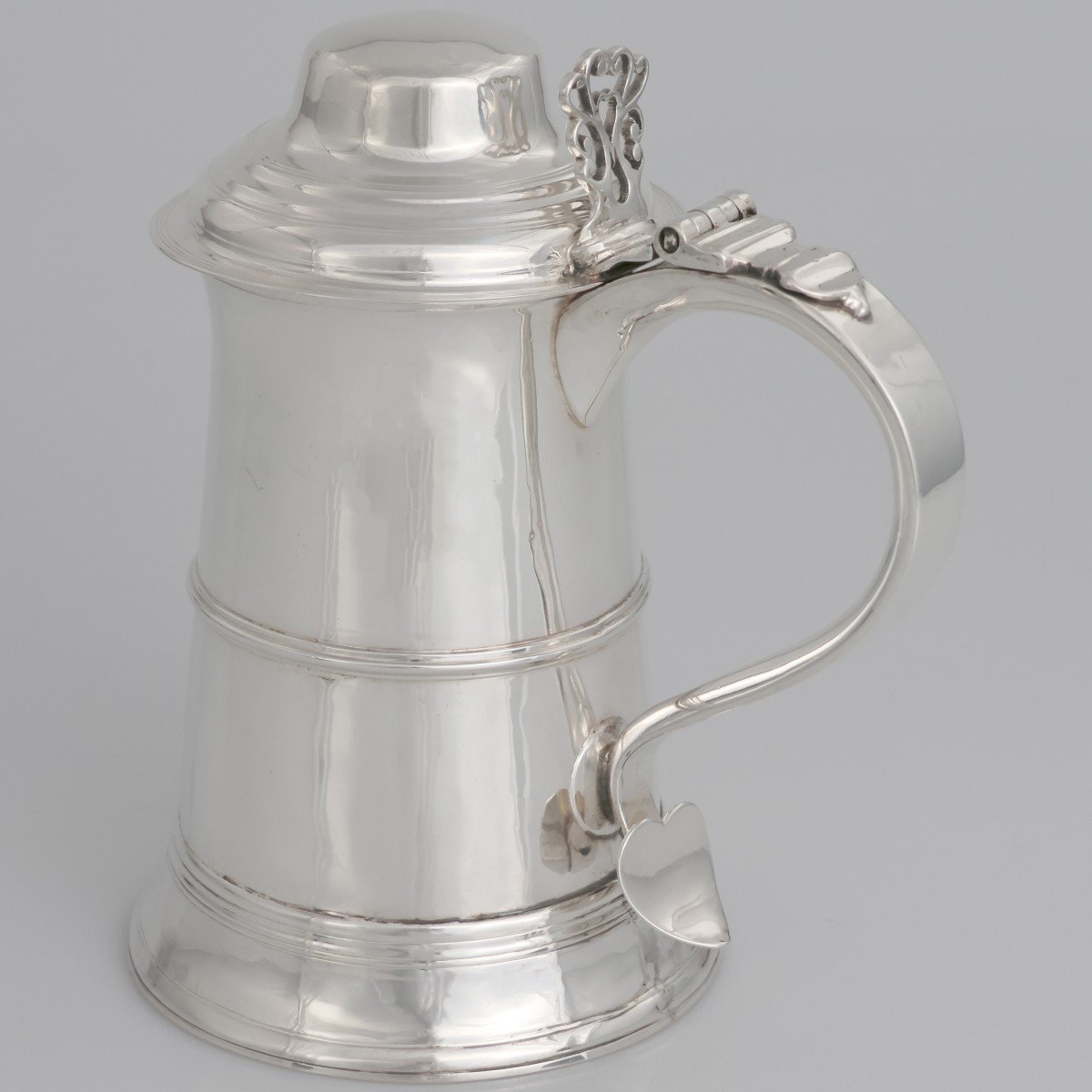 Tankard in argento sterling Giorgio III, Peter & Ann Bateman, Londra, 1791-photo-3