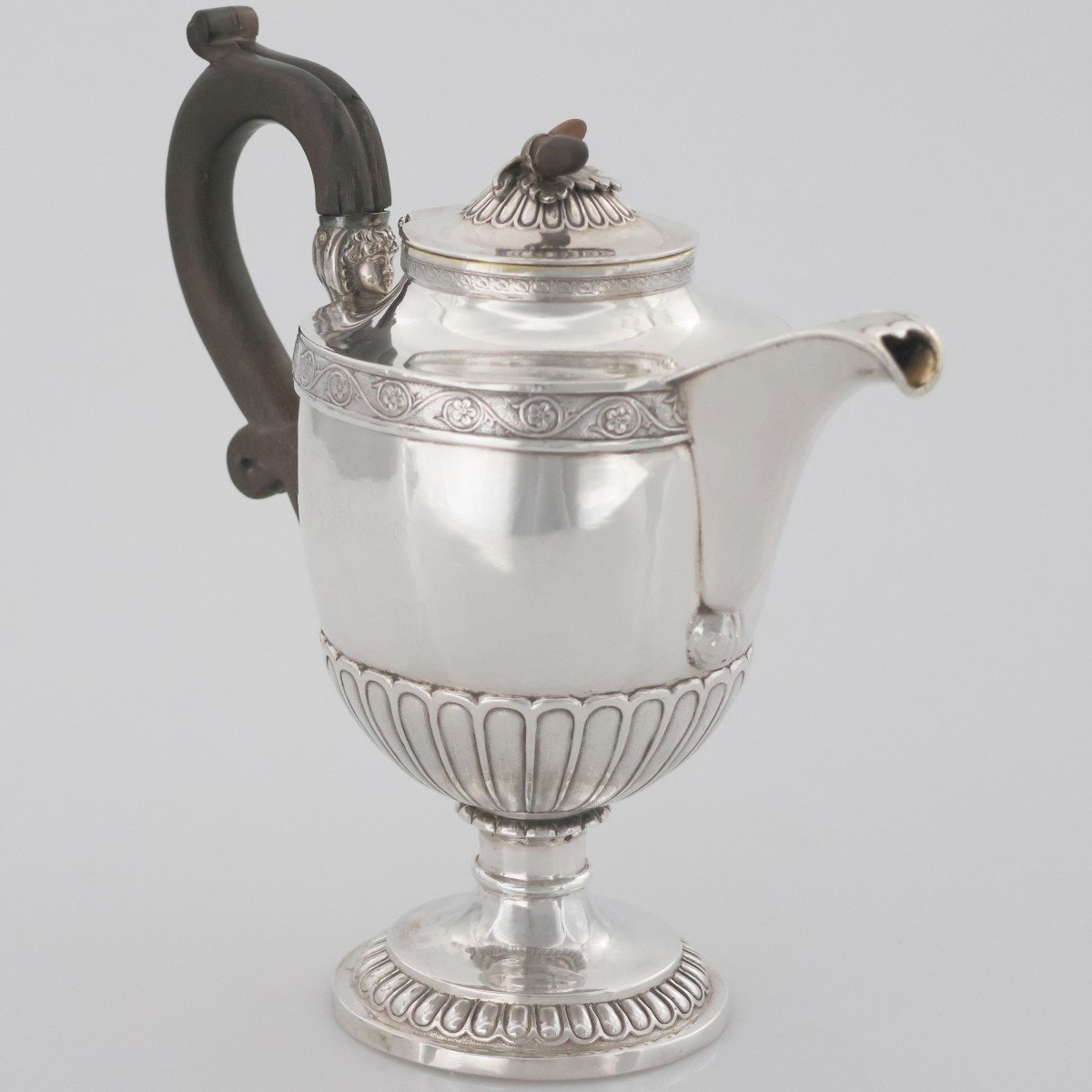 Caffettiera in argento sterling Giorgio IV, Paul Storr, Londra, 1823-photo-3