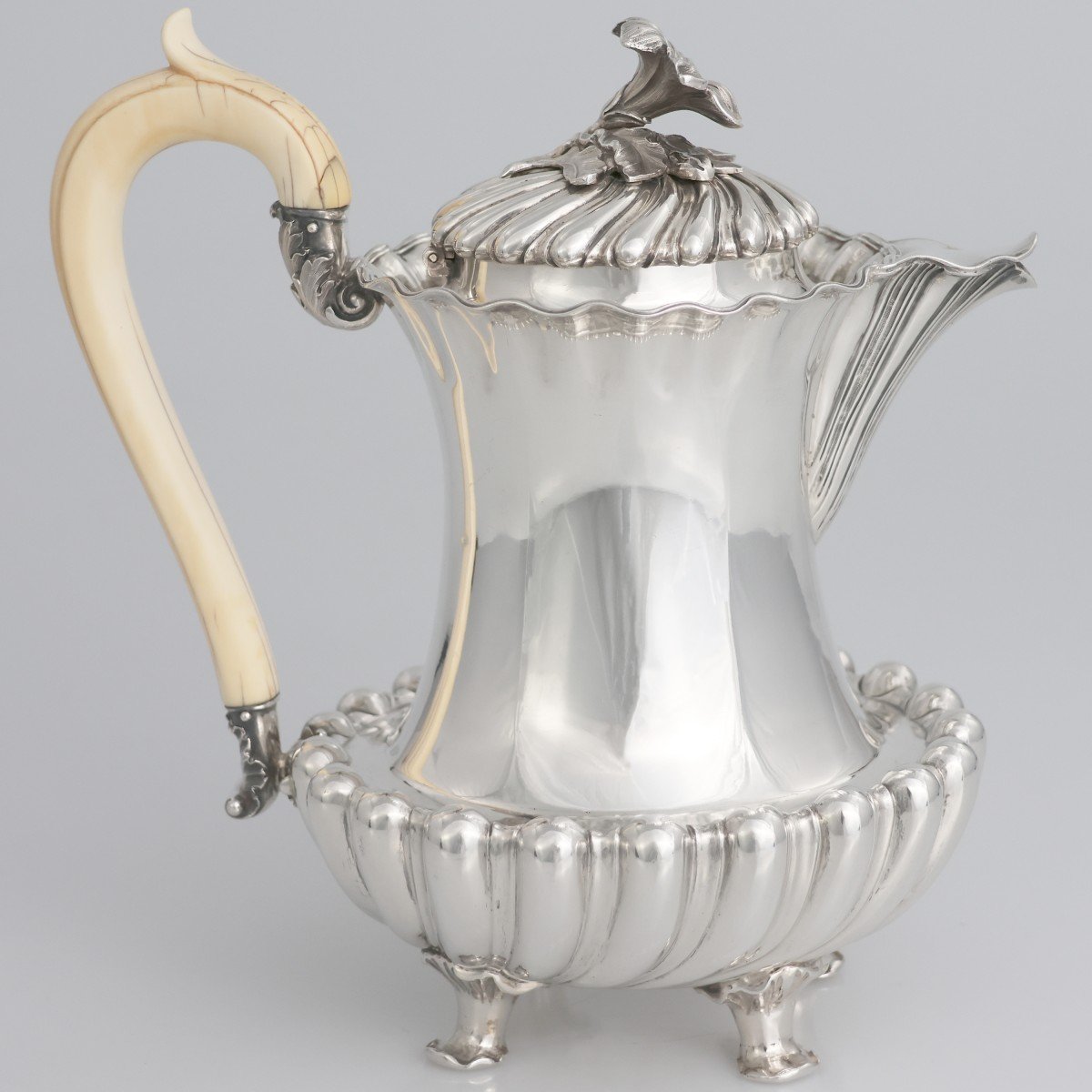 Caffettiera in argento sterling Guglielmo IV, Paul Storr, Londra, 1830