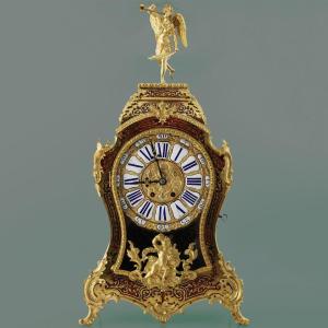 Orologio a pendolo Francese alla maniera di Boulle, movimento H&F,  XIX secolo