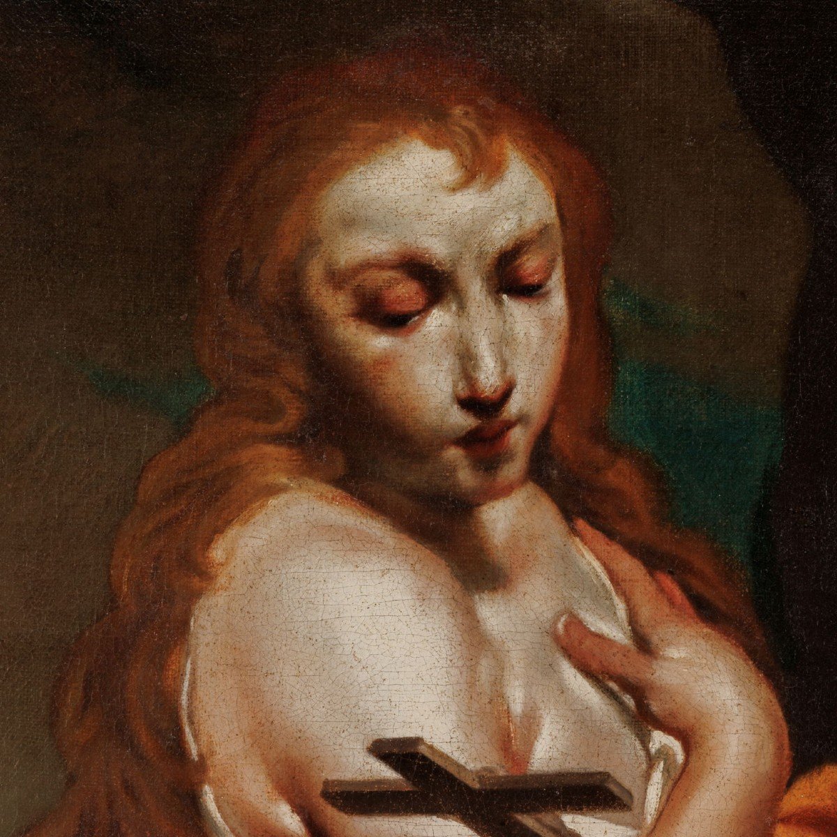 Dipinto dell'ambito di Giuseppe Maria Crespi Maddalena penitente,1750 ca.-photo-2