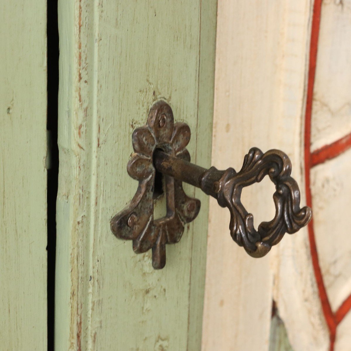 Credenza a Doppio Corpo in Stile Barocco Italia XX secolo-photo-5