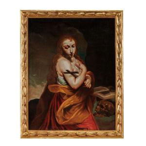 Dipinto dell'ambito di Giuseppe Maria Crespi Maddalena penitente,1750 ca.