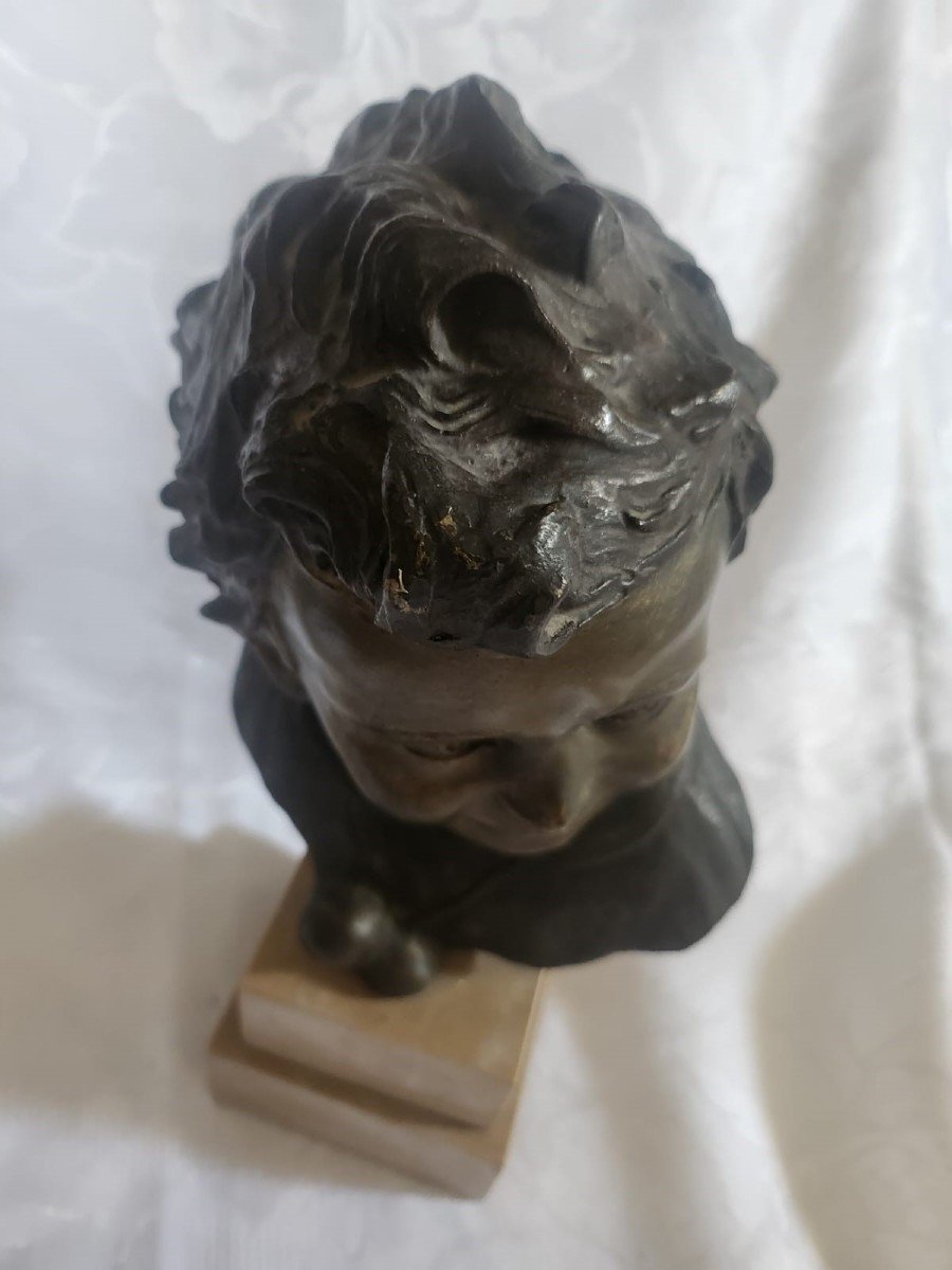 Busto in bronzo, Vincenzo Cinque (Napoli, 1852 - Napoli, 1929)-photo-3