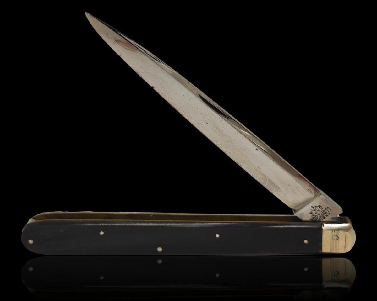 Dirk Coltello pieghevole John Brown & Co.His Majesty/King William IV/Columbia Works Sheffield