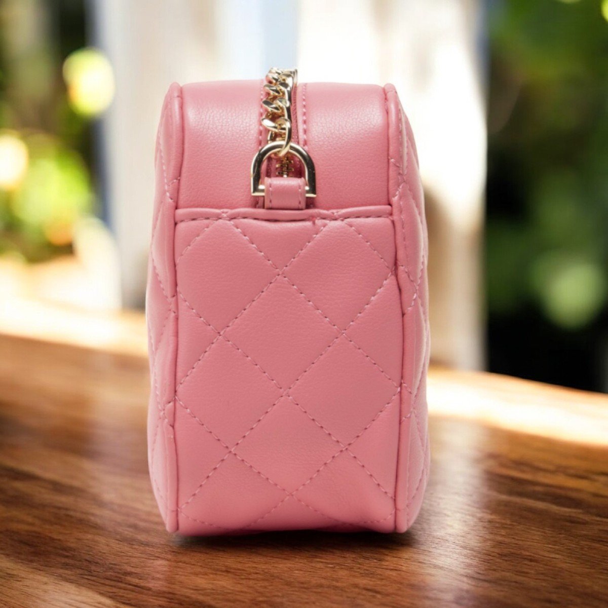 LIU JO Borsa Ecopelle Crossbody Glossy Rosa-photo-1