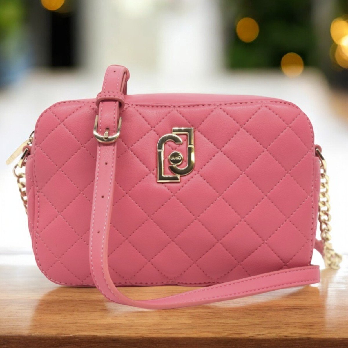 LIU JO Borsa Ecopelle Crossbody Glossy Rosa