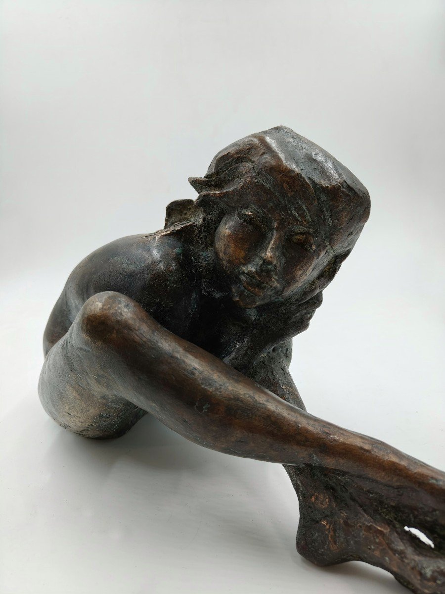 Donna al sole n.16, bronzo di Augusto Murer, 1975-photo-4