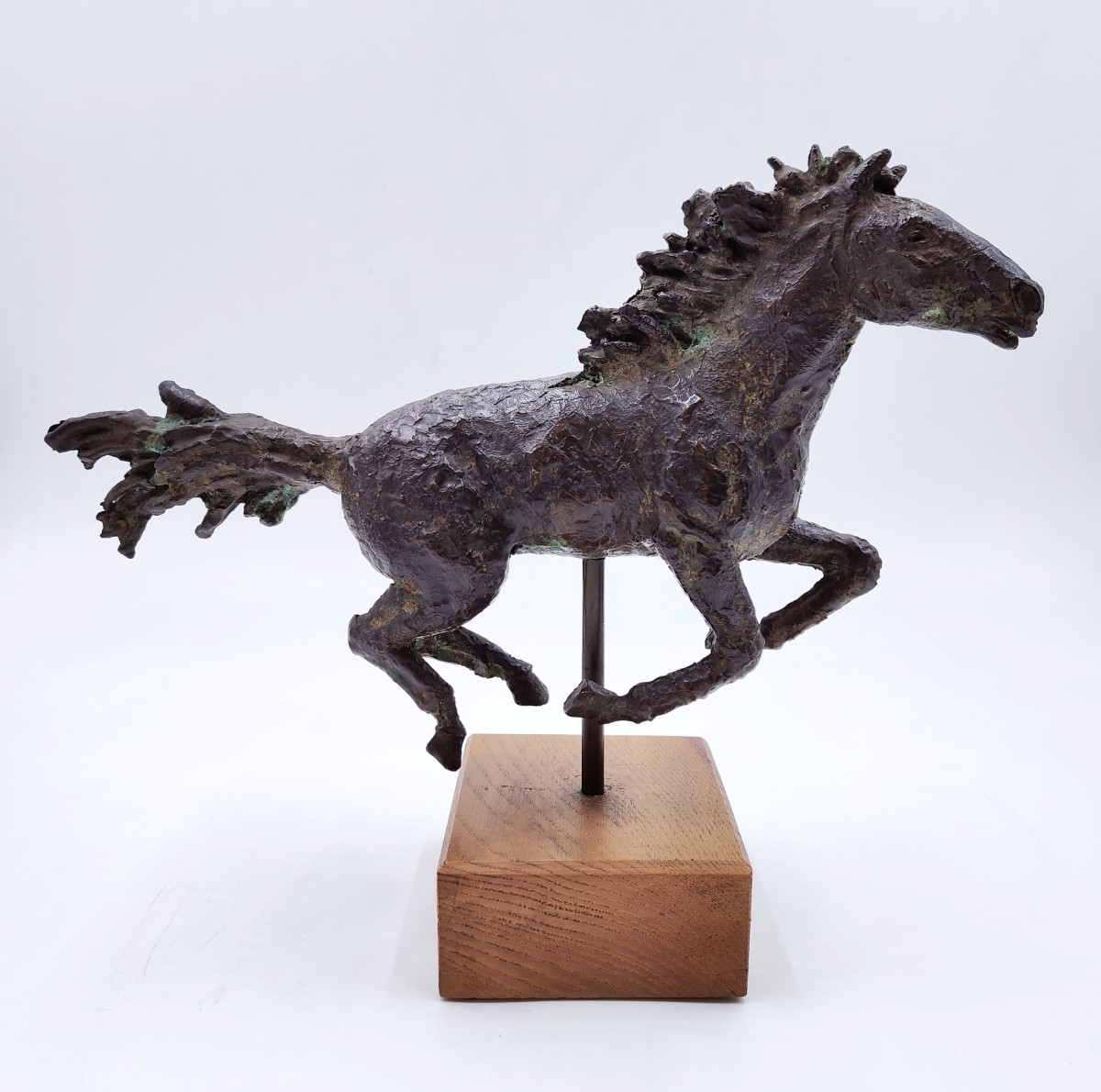 Cavallo in corsa in bronzo di Piero Augusto Donati, n°5/30, Italia, anni '80/'90