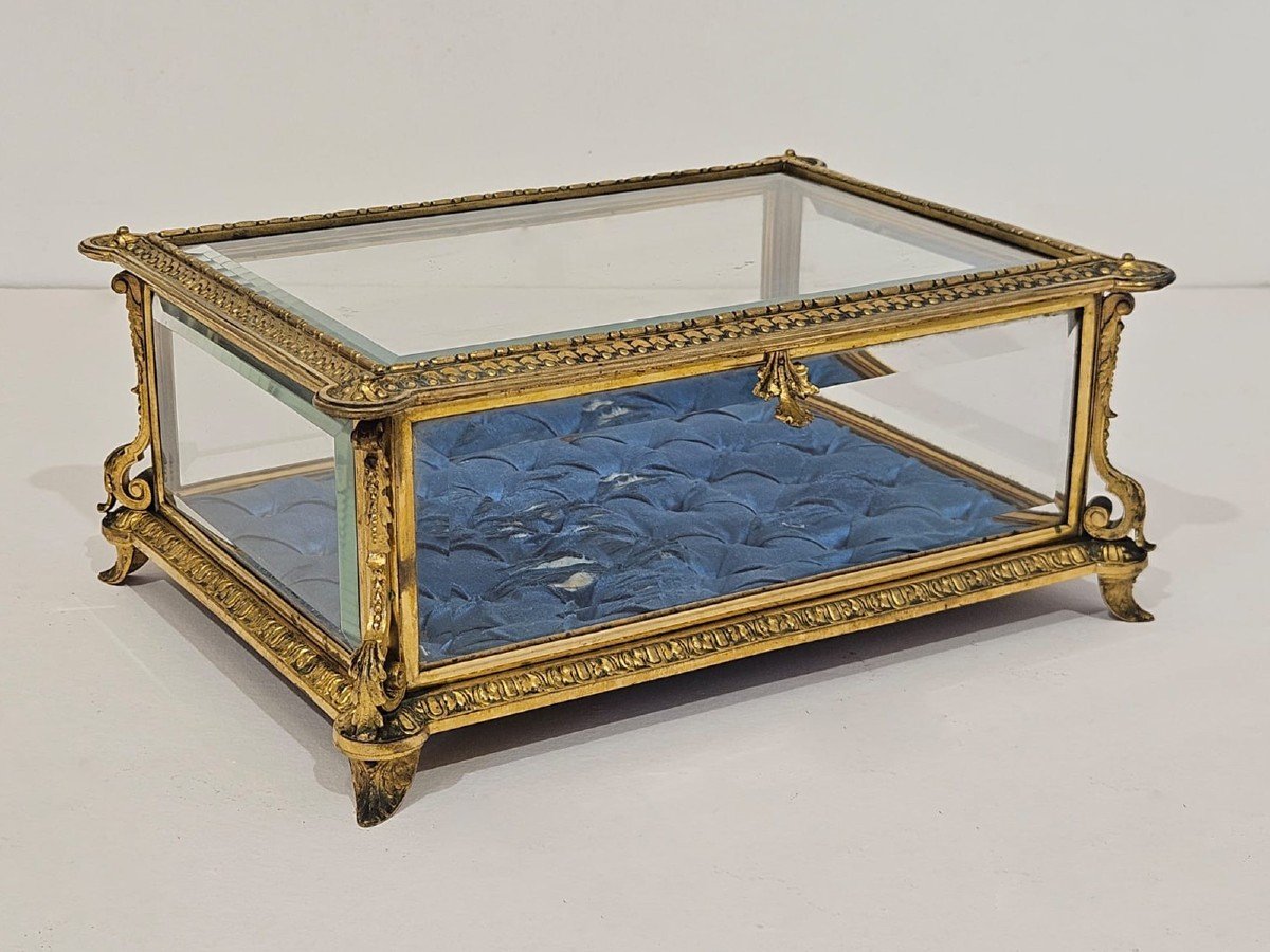 Cofanetto in cristallo e bronzo dorato - seconda metà '800