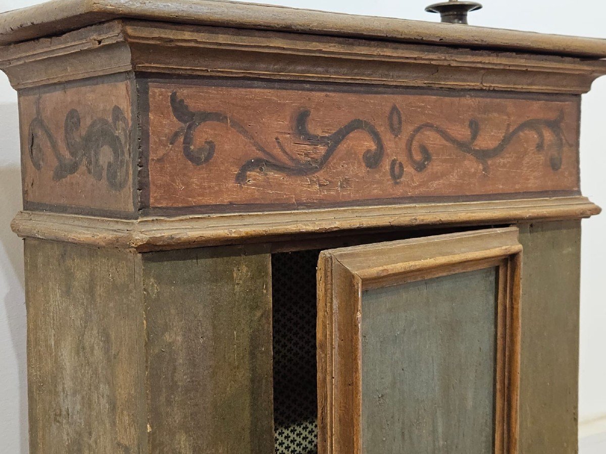 Antica piccola credenza laccata - XVIII Sec.-photo-6