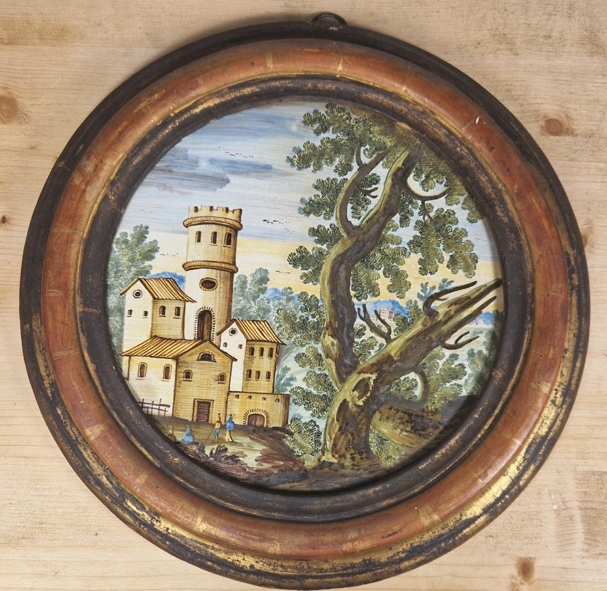 Mattonella in maiolica Castelli