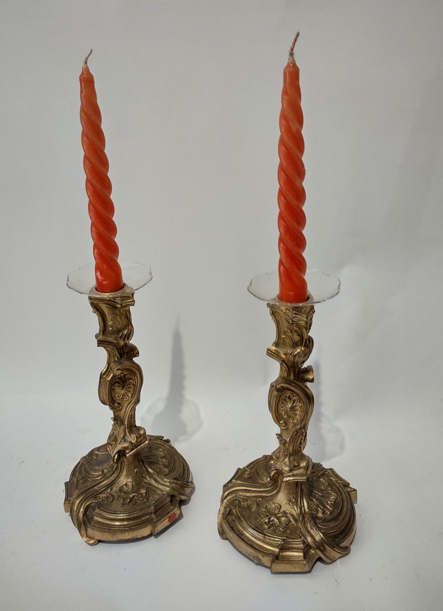Coppia di candelieri Luigi XVI-photo-2