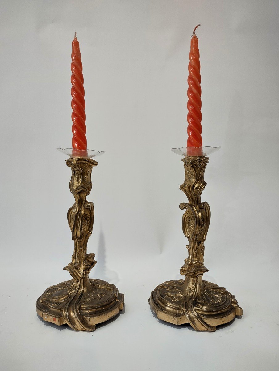 Coppia di candelieri Luigi XVI-photo-3