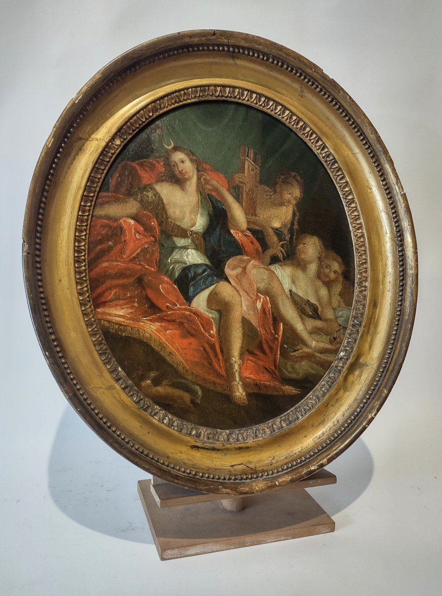 Diana, olio su tela XVII/XVIII secolo-photo-1