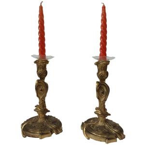 Coppia di candelieri Luigi XVI