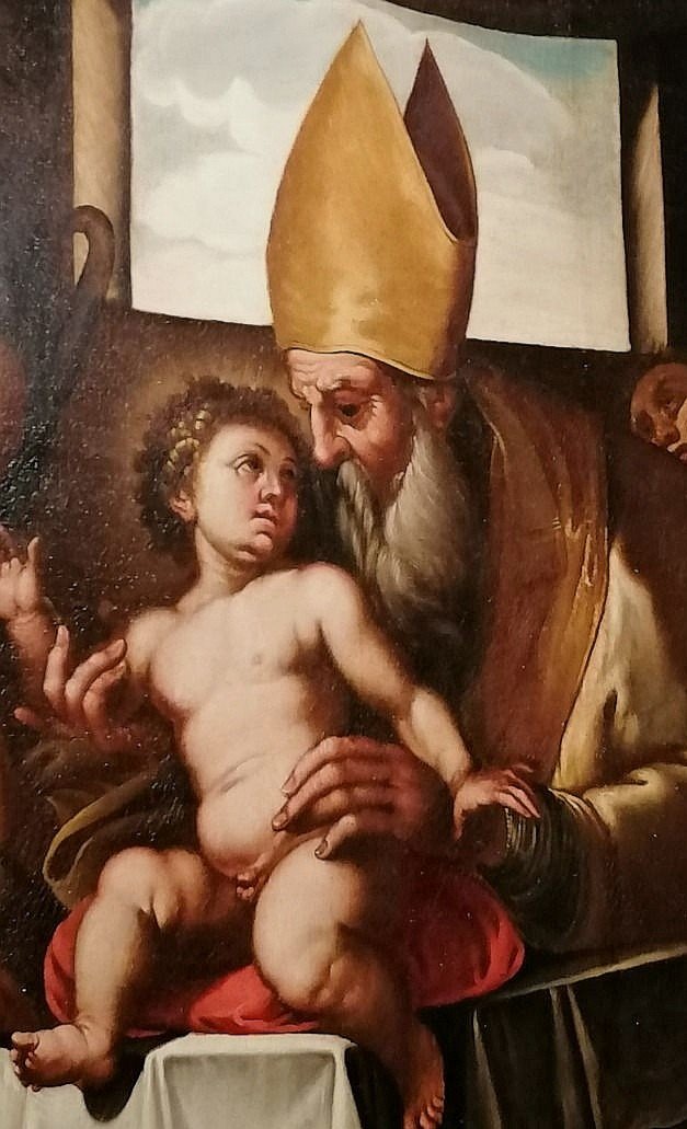 Circoncisione di Gesù - Ferraù Fenzoni(1562-1645) e bottega (195cm x 124cm) su splendida cornic-photo-3