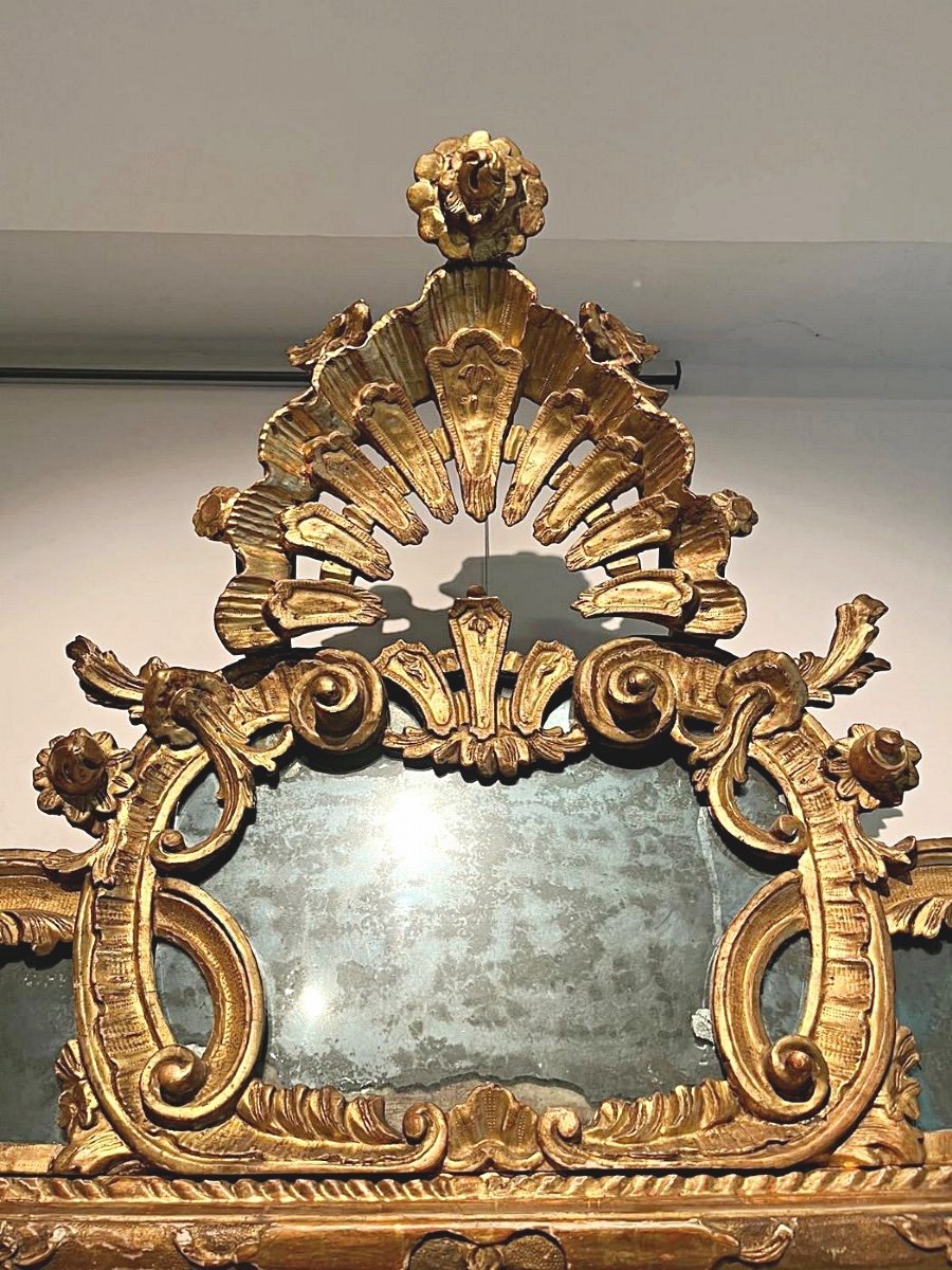 Importante specchiera veneziana della prima metà del XVIII secolo. (175x 130)-photo-2