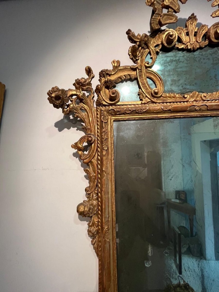 Importante specchiera veneziana della prima metà del XVIII secolo. (175x 130)-photo-1