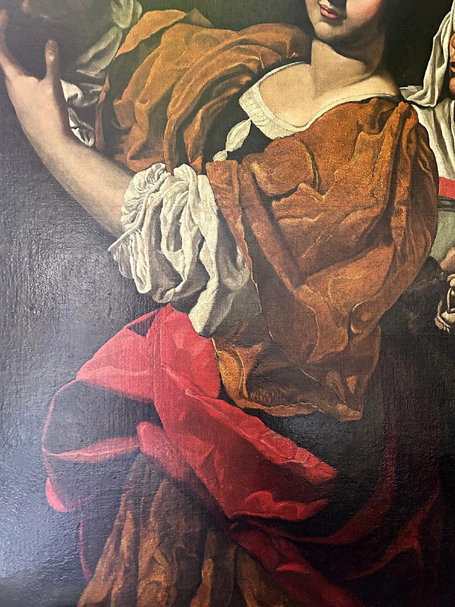"Giuditta ostenta la testa mozzata di Oloferne" (113 cm x147cm), Toscana, prima metà del XVII s-photo-3