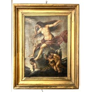 Allegoria della fortuna, olio su tela fine XVII, primi XVIII secolo.