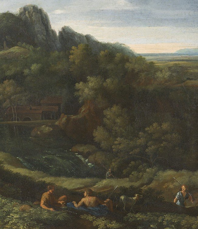 Gaspard Dughet detto Poussin - Paesaggio nella campagna romana - XVII secolo - Roma-photo-2