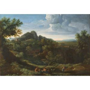 Gaspard Dughet detto Poussin - Paesaggio nella campagna romana - XVII secolo - Roma